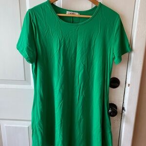 EMERALD TSHIRT DRESS L